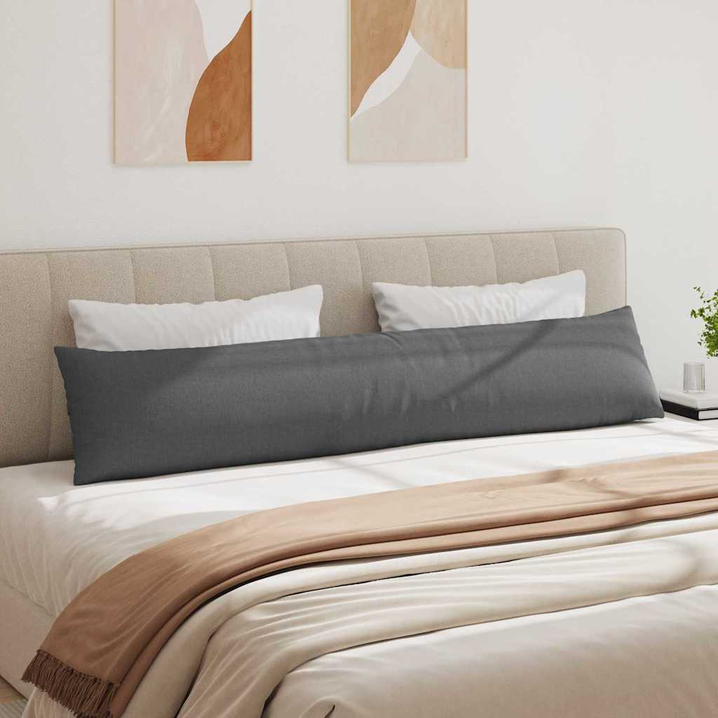 Cuscini da Divano 2 pcs Grigio scuro 200 x 40 cm Tessuto | homemem39