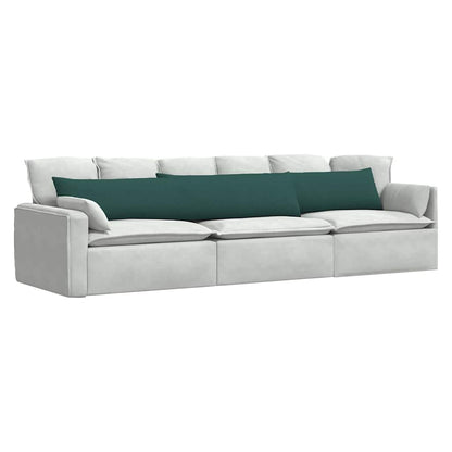 Cuscini da Divano 2 pcs Verde Scuro 200 x 40 cm Tessuto | homemem39