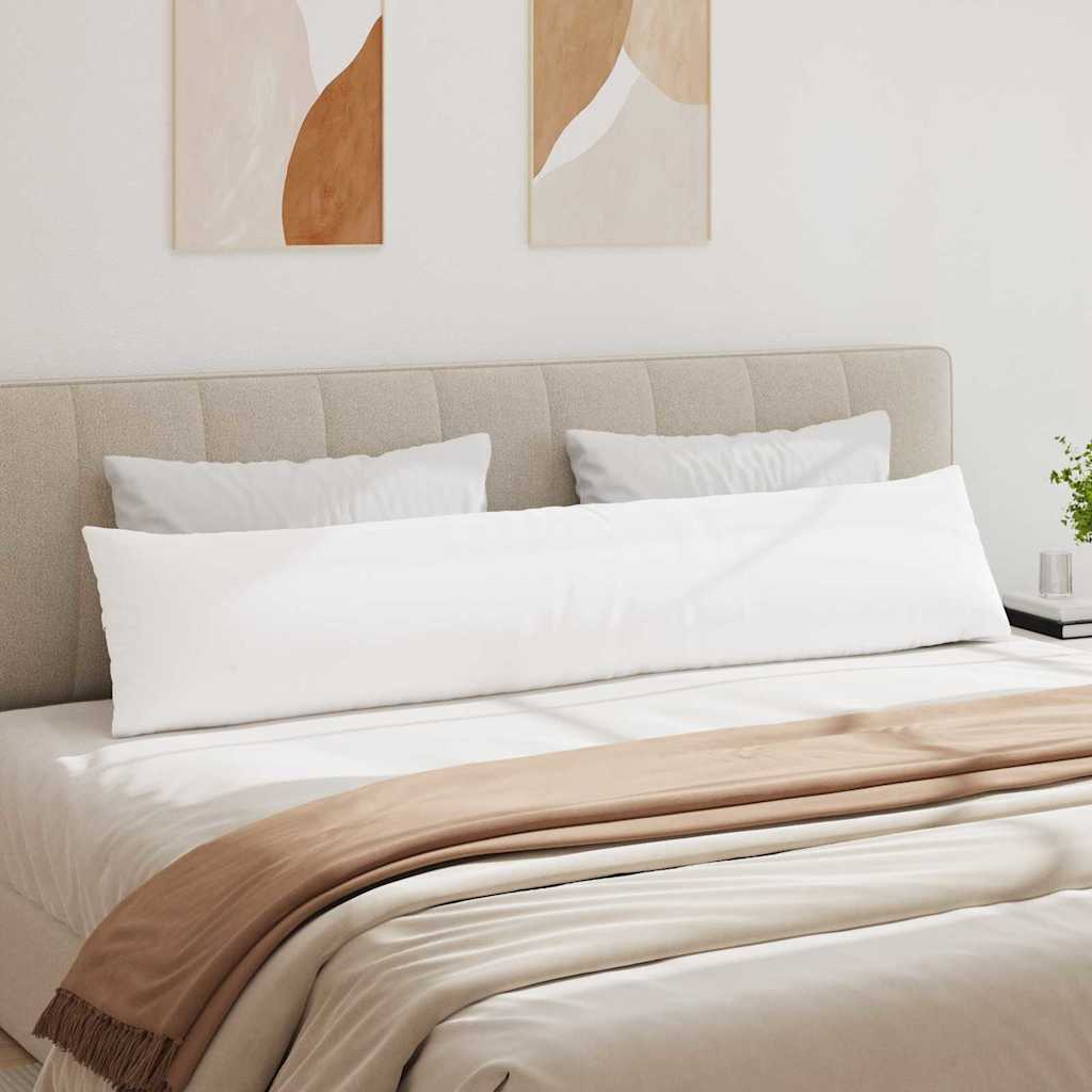 Cuscini da Divano 2 pcs Bianco 200 x 40 cm Tessuto | homemem39