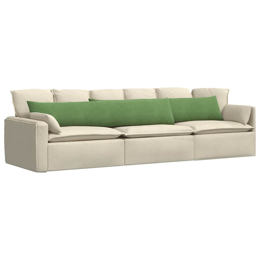 Cuscini da Divano 2 pcs Verde chiaro 200 x 40 cm | homemem39