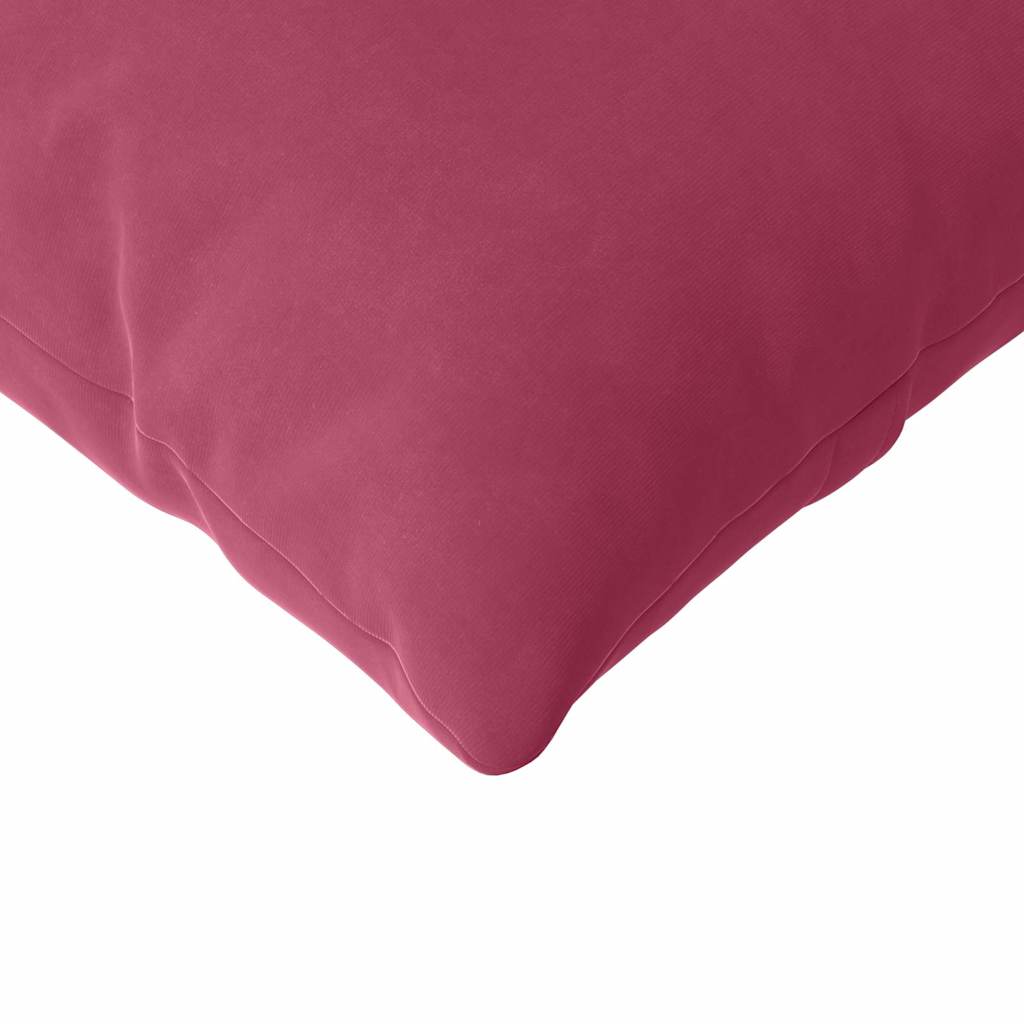 Cuscini da Divano 2 pcs Rosso Vino 200 x 40 cm Tessuto in Cords | homemem39
