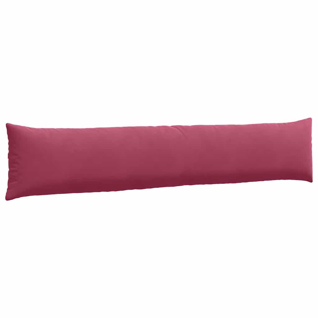 Cuscini da Divano 2 pcs Rosso Vino 200 x 40 cm Tessuto in Cords | homemem39