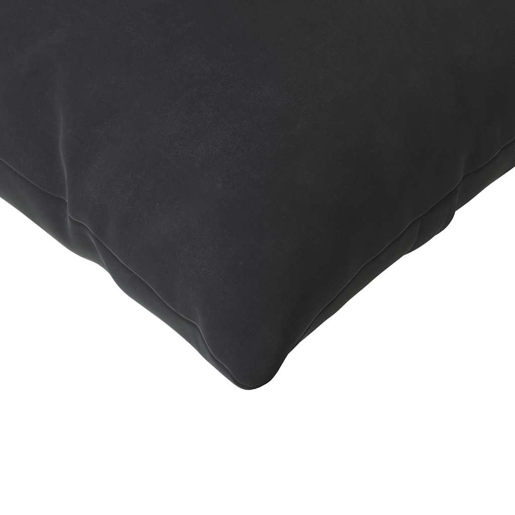Cuscini da Divano 2 pcs Nero 200 x 40 cm Tessuto in Cords | homemem39