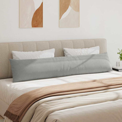 Cuscini da Divano 2 pcs Grigio chiaro 200 x 40 cm Tessuto | homemem39