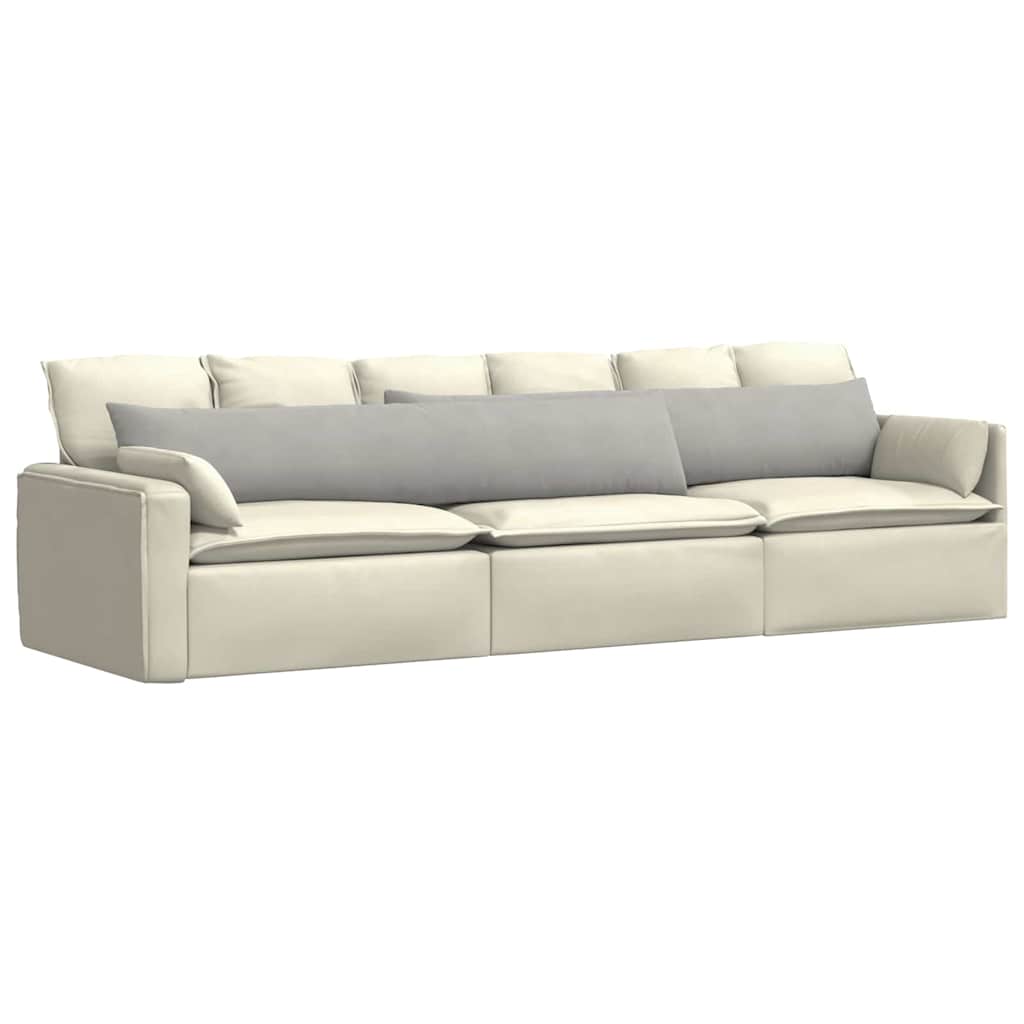 Cuscini da Divano 2 pcs Grigio chiaro 200 x 40 cm Tessuto | homemem39