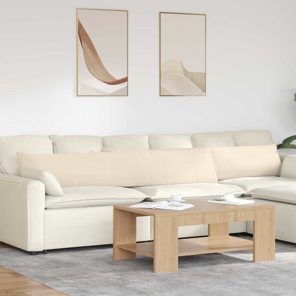Cuscini da Divano 2 pcs Beige 200 x 40 cm Tessuto | homemem39