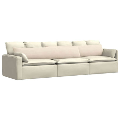 Cuscini da Divano 2 pcs Beige 200 x 40 cm Tessuto | homemem39