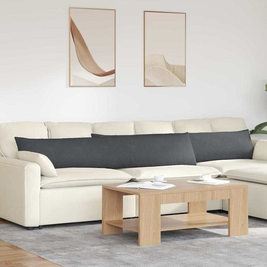Cuscini da Divano 2 pcs Grigio scuro 200 x 40 cm | homemem39