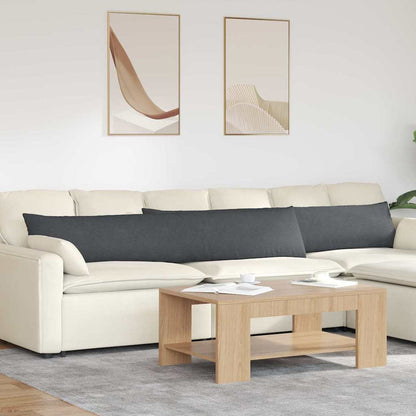 Cuscini da Divano 2 pcs Grigio scuro 200 x 40 cm