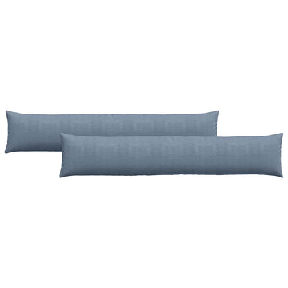 Cuscini da Divano 2 pcs Blu 200 x 40 cm Tessuto in Cords | homemem39