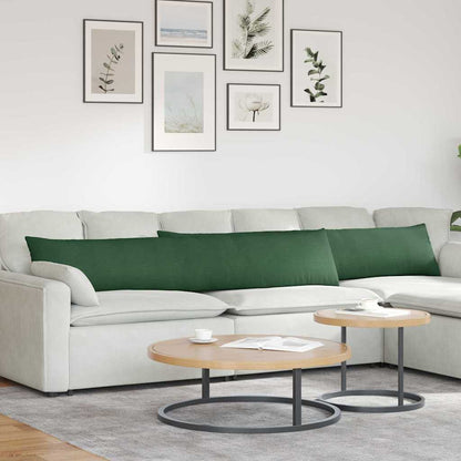 Cuscini da Divano 2 pcs Verde Scuro 200 x 40 cm | homemem39
