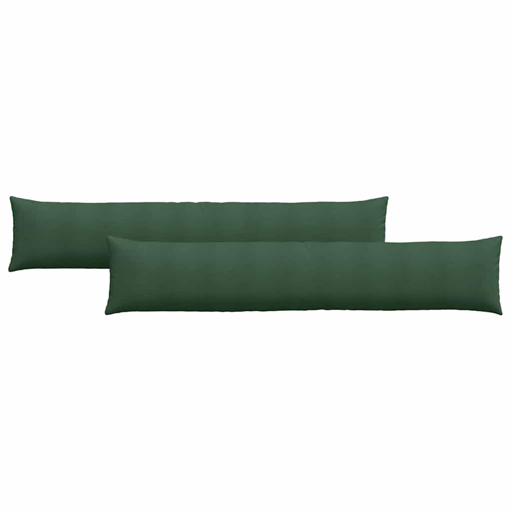 Cuscini da Divano 2 pcs Verde Scuro 200 x 40 cm | homemem39