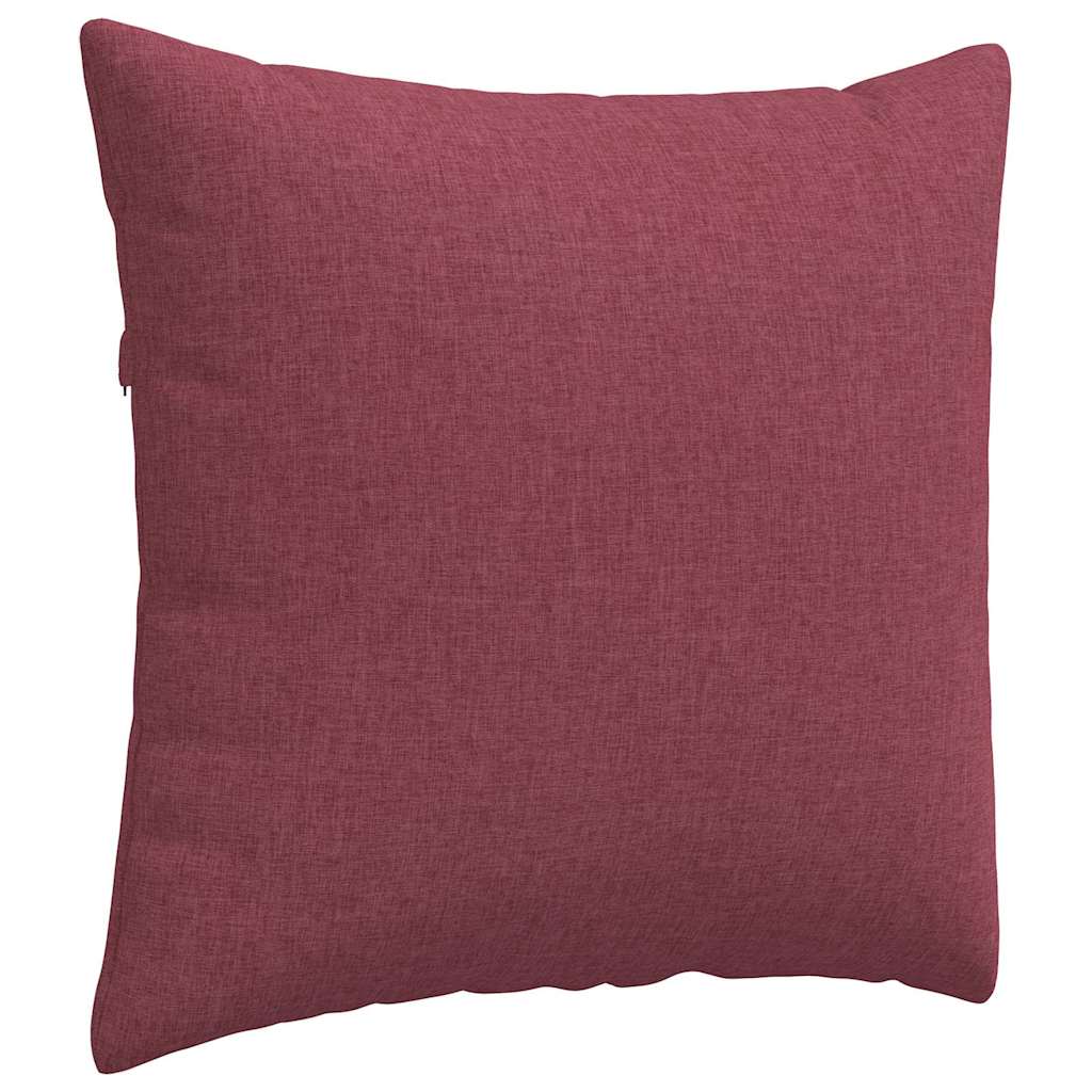 Cuscini da Divano 2 pcs Rosso Vino 45 x 45 cm Tessuto | homemem39