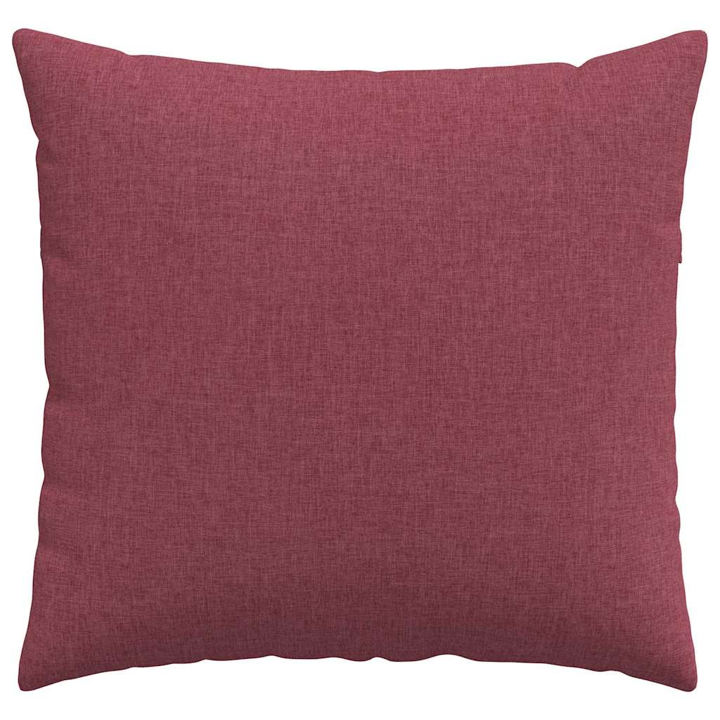 Cuscini da Divano 2 pcs Rosso Vino 45 x 45 cm Tessuto | homemem39