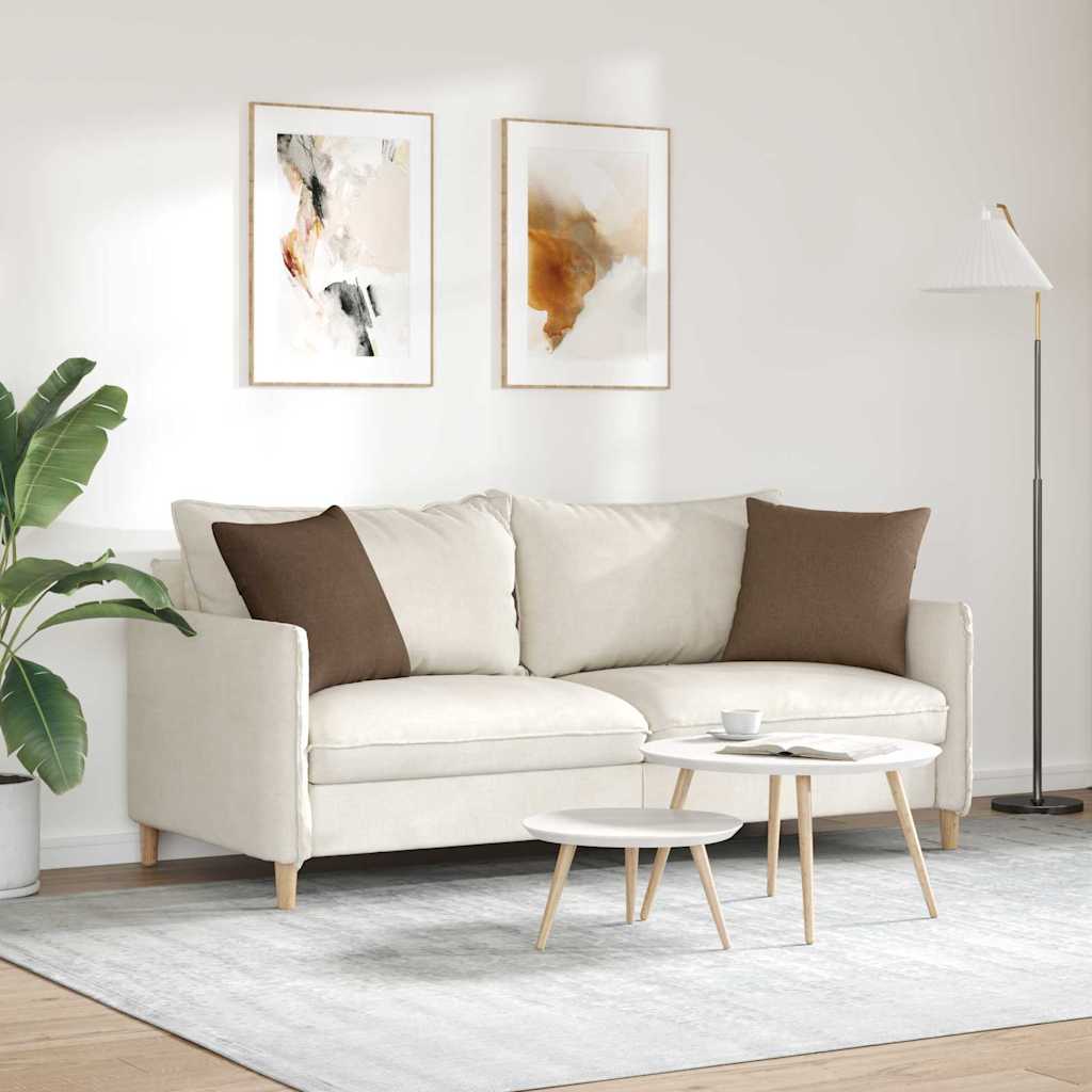 Cuscini da Divano 2 pcs Marrone 45 x 45 cm Tessuto | homemem39