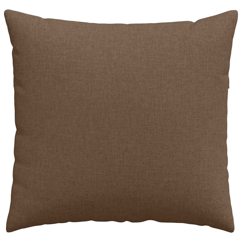 Cuscini da Divano 2 pcs Marrone 45 x 45 cm Tessuto | homemem39