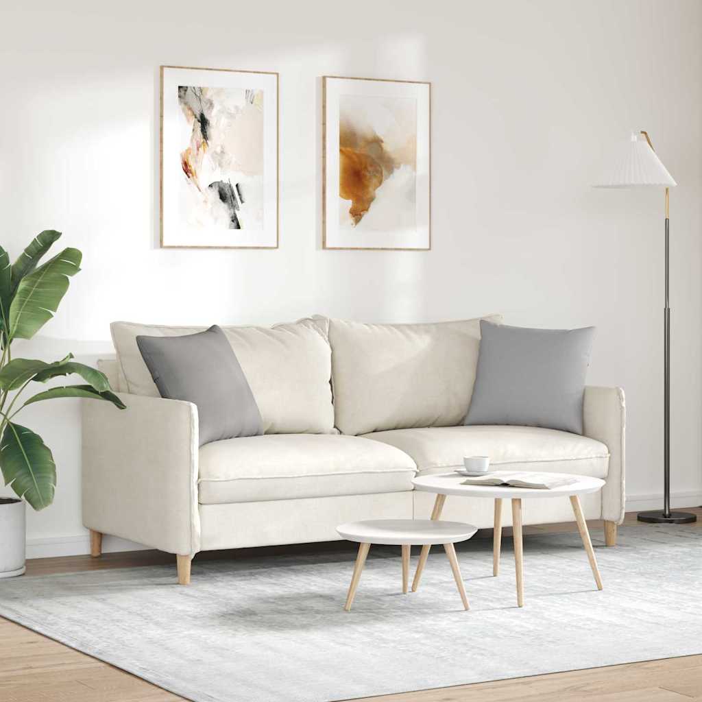 Cuscini da Divano 2 pcs Grigio Nuvola 45 x 45 cm Tessuto | homemem39