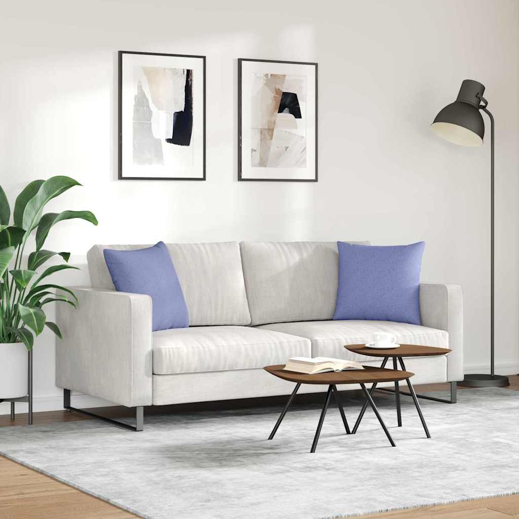 Cuscini da Divano 2 pcs Blu jeans 45 x 45 cm Tessuto | homemem39