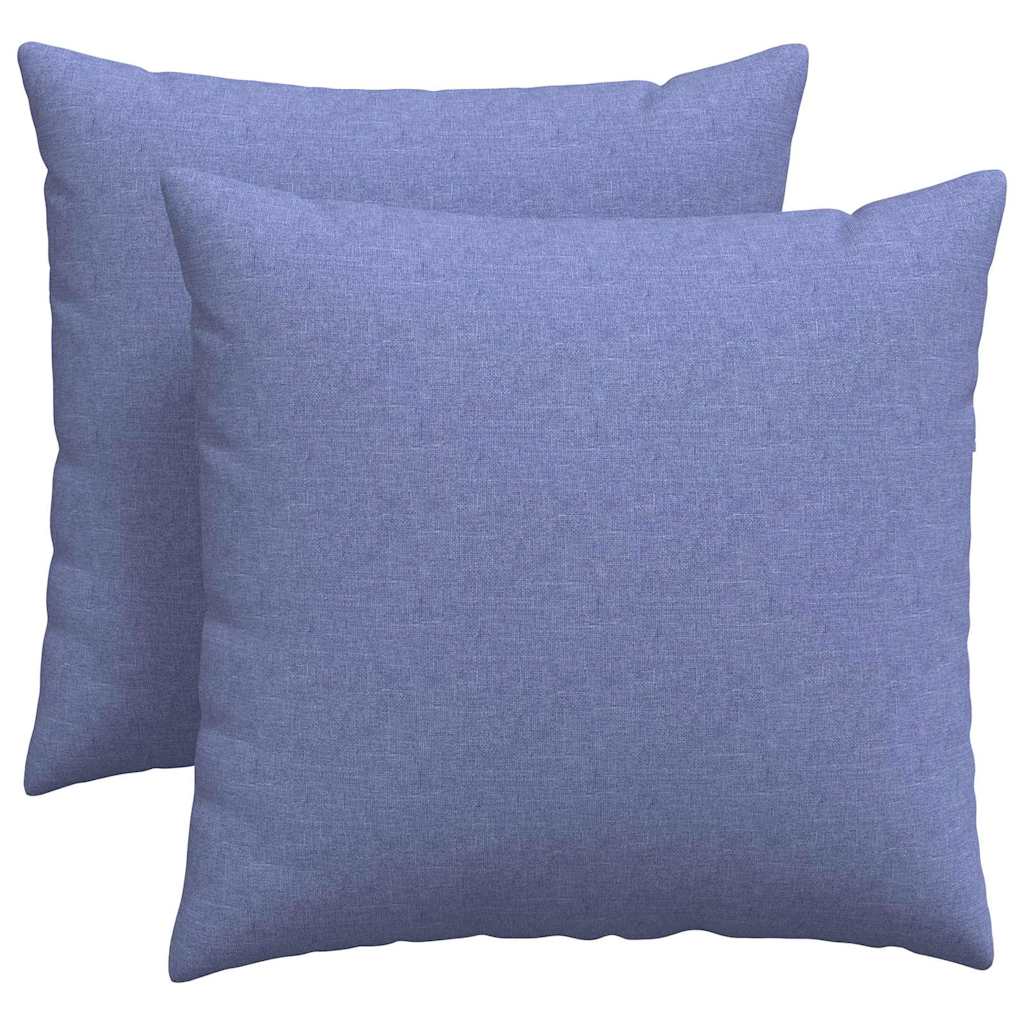 Cuscini da Divano 2 pcs Blu jeans 45 x 45 cm Tessuto | homemem39