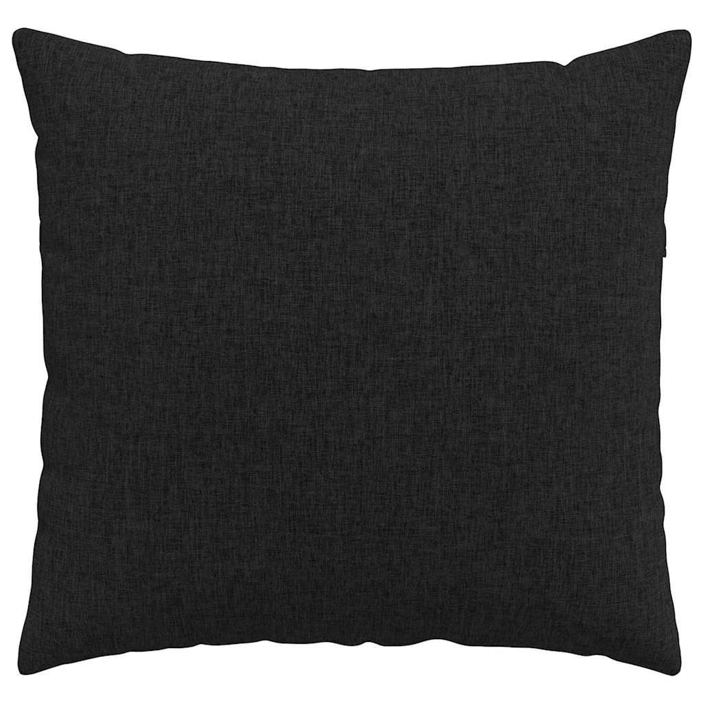 Cuscini da Divano 2 pcs Nero 50 x 50 cm Tessuto