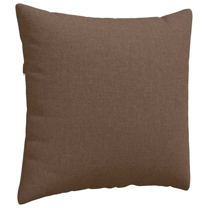 Cuscini da Divano 2 pcs Marrone 50 x 50 cm Tessuto | homemem39