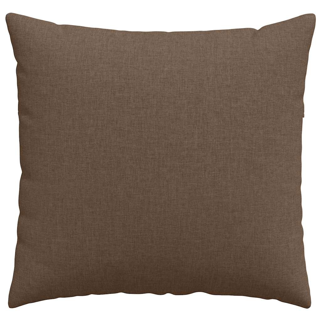 Cuscini da Divano 2 pcs Marrone 50 x 50 cm Tessuto | homemem39