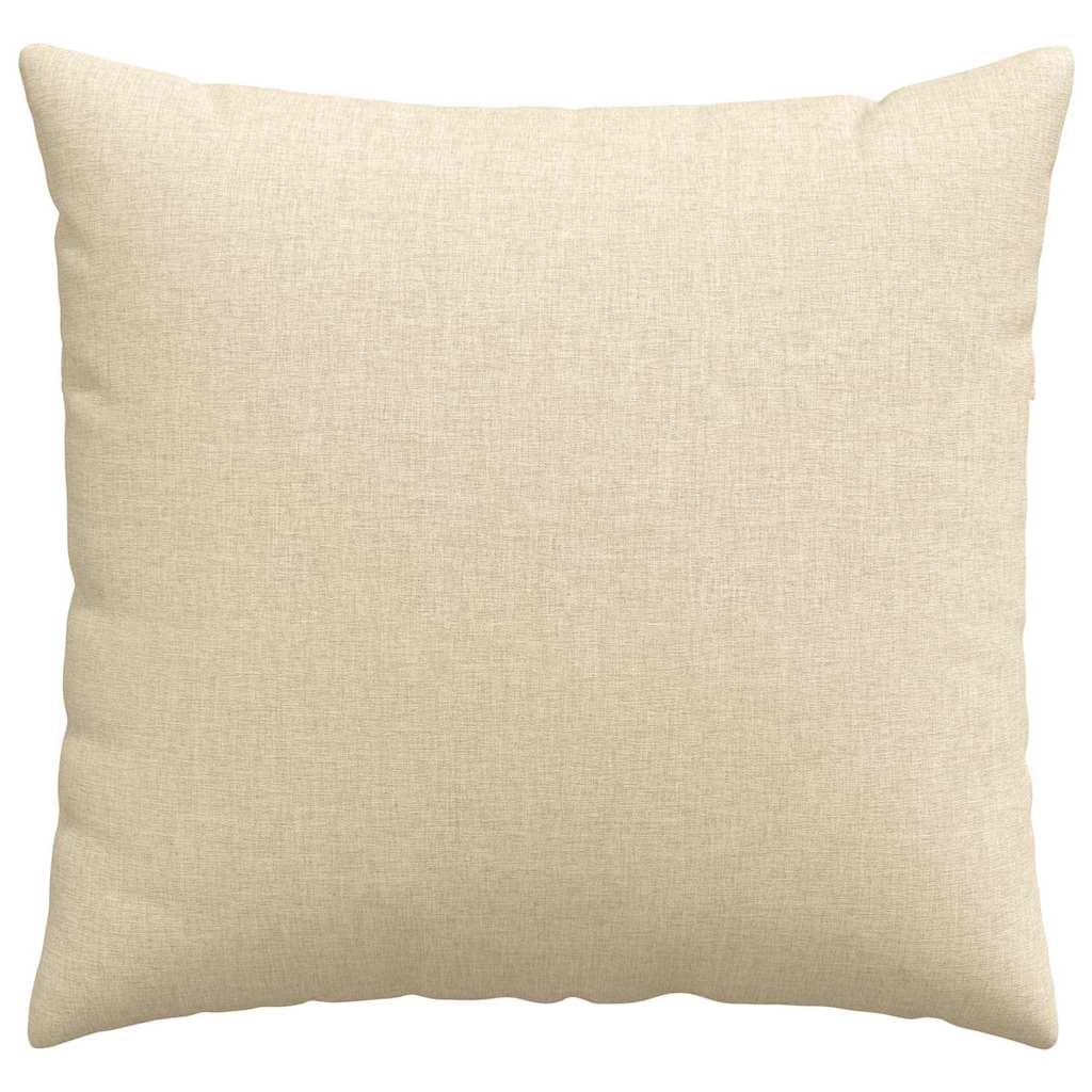 Cuscini da Divano 2 pcs Crema 50 x 50 cm Tessuto