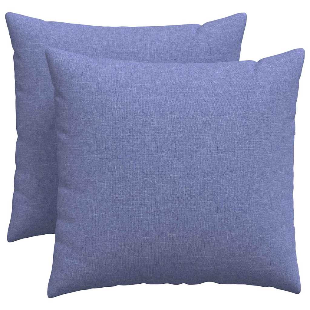 Cuscini da Divano 2 pcs Blu jeans 50 x 50 cm Tessuto | homemem39