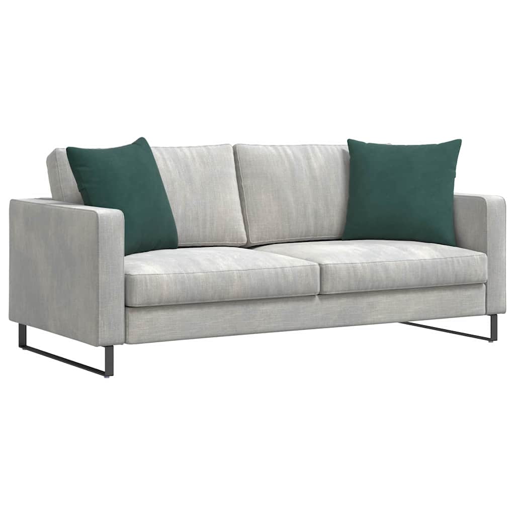 Cuscini da Divano 2 pcs Verde Scuro 50 x 50 cm Tessuto in Cords | homemem39