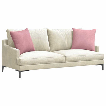 Cuscini da Divano 2 pcs Rosa 50 x 50 cm Tessuto in Cords | homemem39