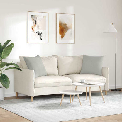 Cuscini da Divano 2 pcs Grigio chiaro 50 x 50 cm Tessuto | homemem39