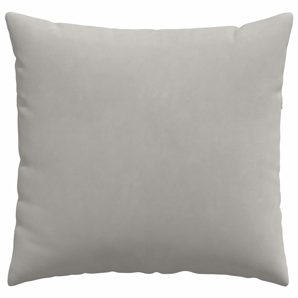 Cuscini da Divano 2 pcs Grigio chiaro 50 x 50 cm Tessuto | homemem39