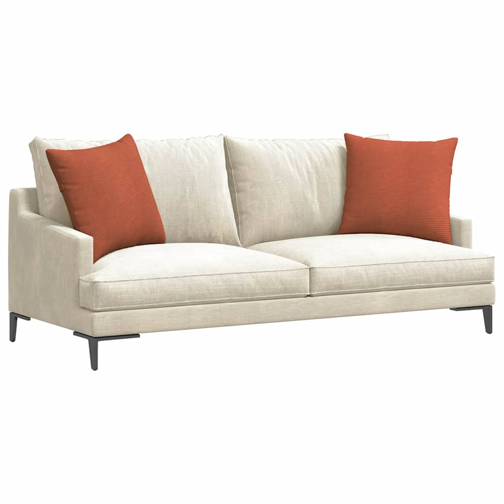 Cuscini da Divano 2 pcs Rosso Arancio 50 x 50 cm
