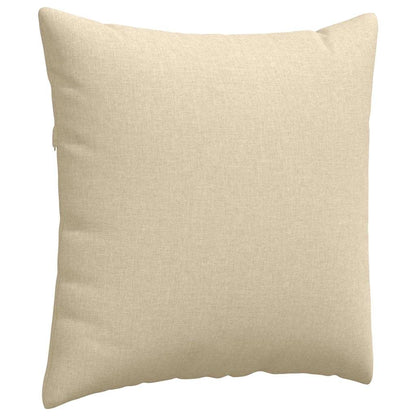 Cuscini da Divano 2 pcs Crema 60 x 60 cm Tessuto | homemem39