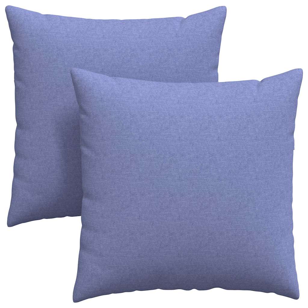 Cuscini da Divano 2 pcs Blu jeans 60 x 60 cm Tessuto | homemem39