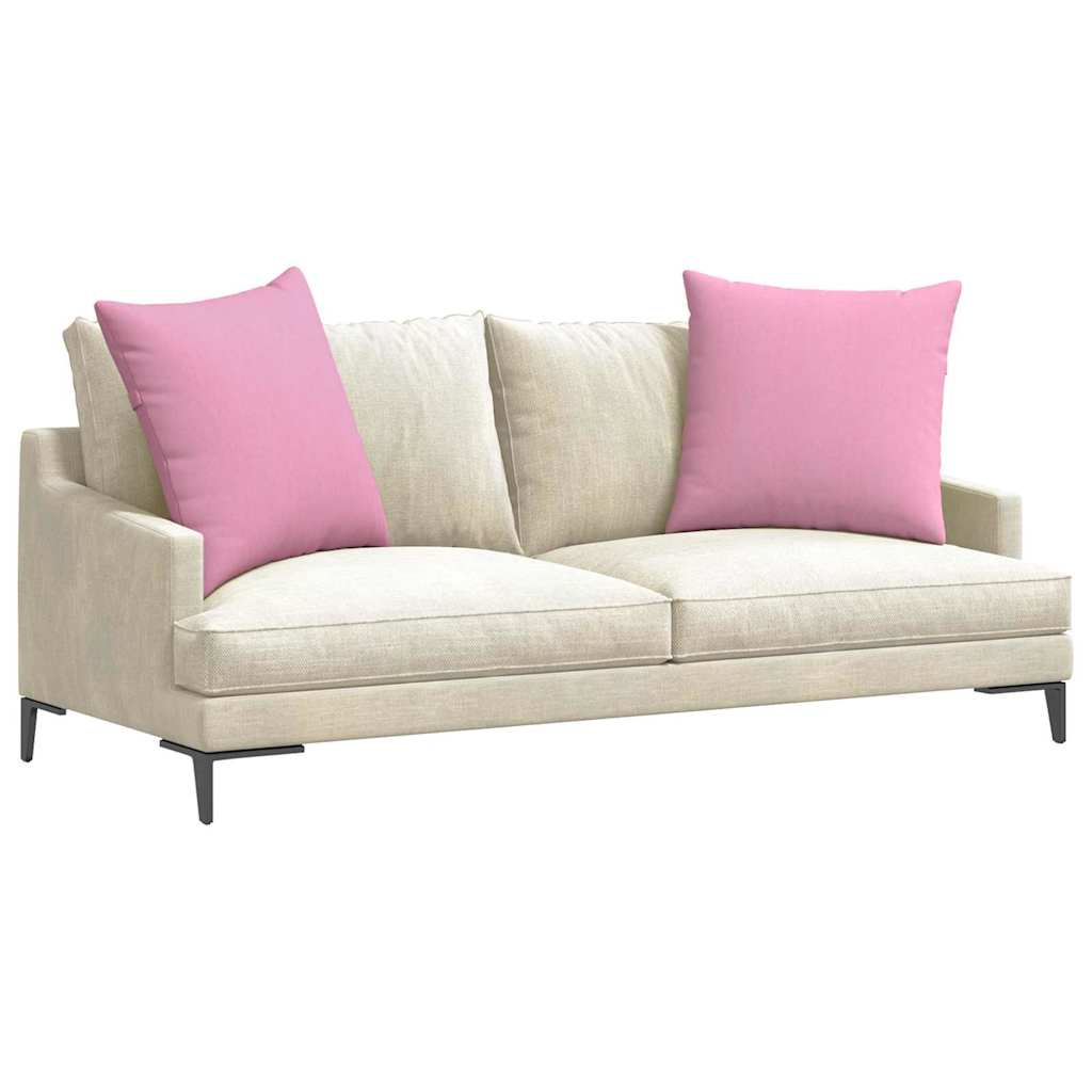 Cuscini da Divano 2 pcs Rosa 60 x 60 cm Tessuto | homemem39