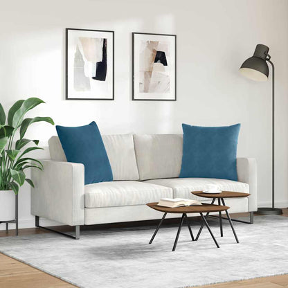 Cuscini da Divano 2 pcs Blu 60 x 60 cm Tessuto in Cords | homemem39
