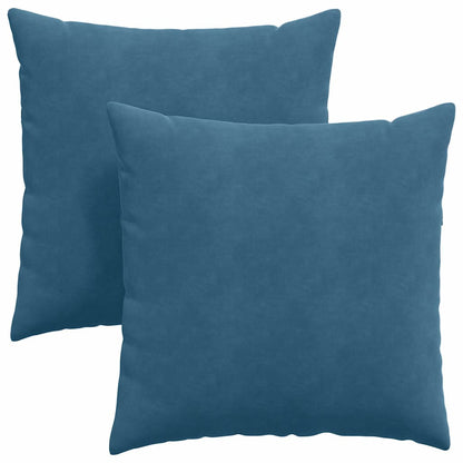 Cuscini da Divano 2 pcs Blu 60 x 60 cm Tessuto in Cords | homemem39