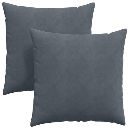 Cuscini da Divano 2 pcs Grigio scuro 60 x 60 cm | homemem39
