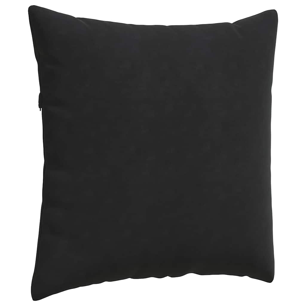 Cuscini da Divano 2 pcs Nero 60 x 60 cm Tessuto in Cords | homemem39