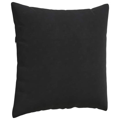 Cuscini da Divano 2 pcs Nero 60 x 60 cm Tessuto in Cords | homemem39