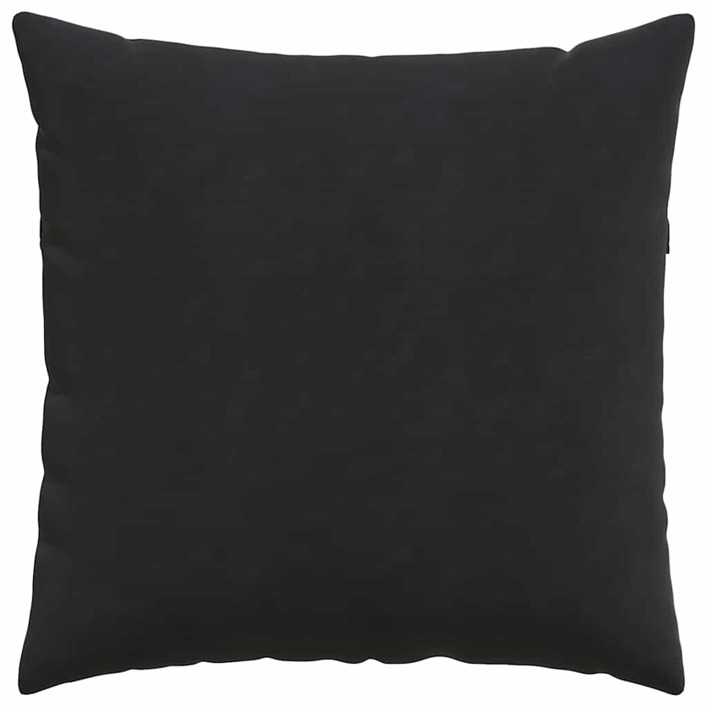 Cuscini da Divano 2 pcs Nero 60 x 60 cm Tessuto in Cords | homemem39