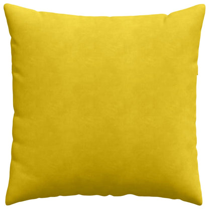 Cuscini da Divano 2 pcs Giallo 60 x 60 cm Tessuto in Cords | homemem39