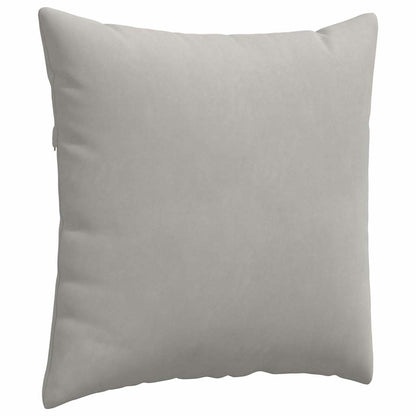 Cuscini da Divano 2 pcs Grigio chiaro 60 x 60 cm Tessuto