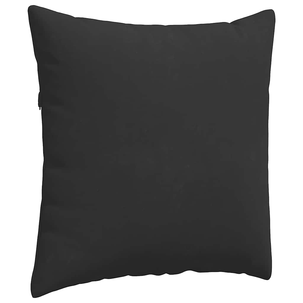 Cuscini da Divano 2 pcs Nero 60 x 60 cm Tessuto | homemem39