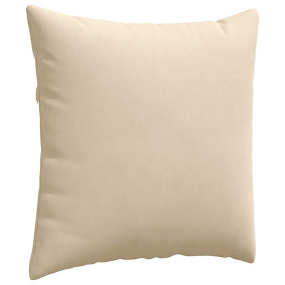 Cuscini da Divano 2 pcs Crema 60 x 60 cm Tessuto | homemem39