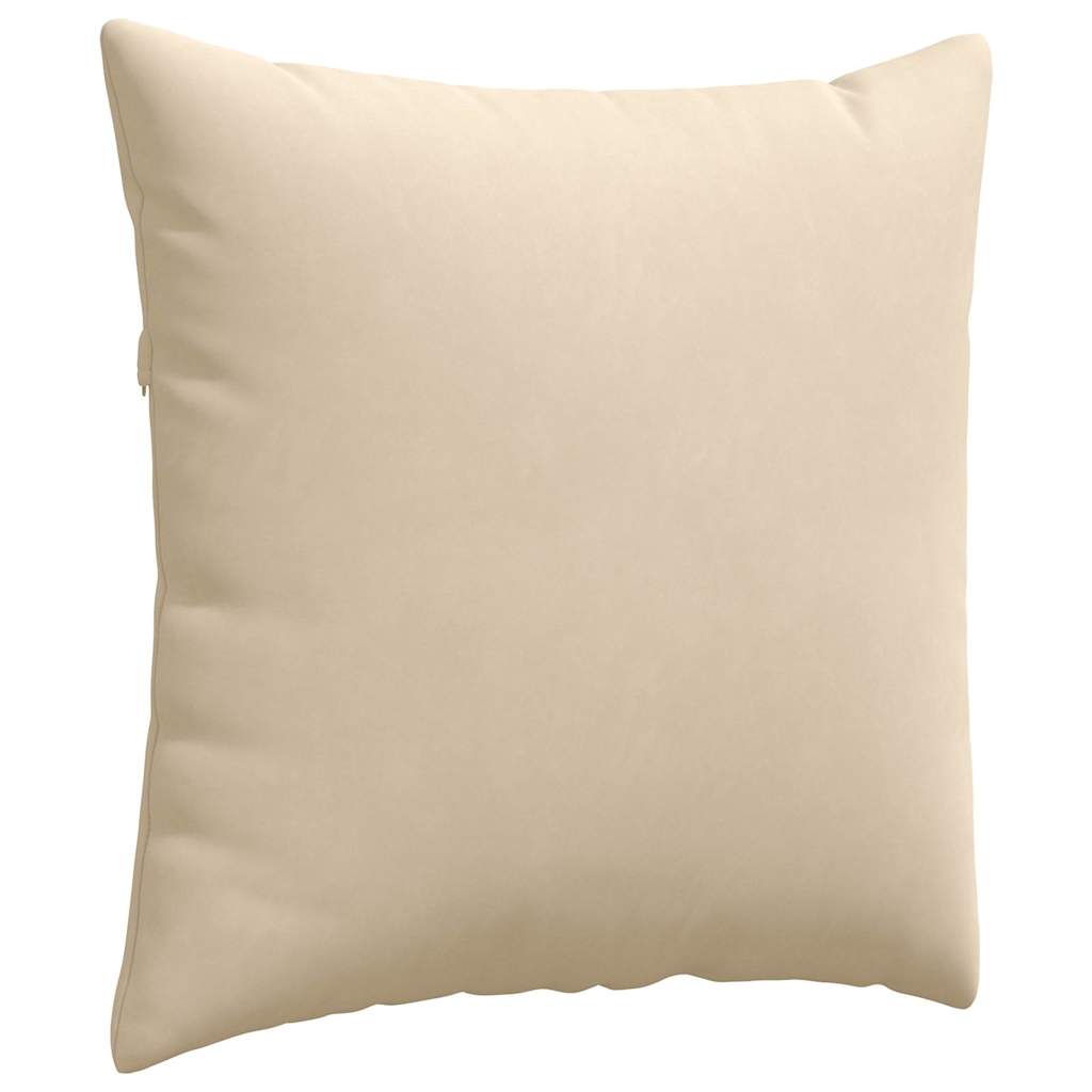 Cuscini da Divano 2 pcs Crema 60 x 60 cm Tessuto