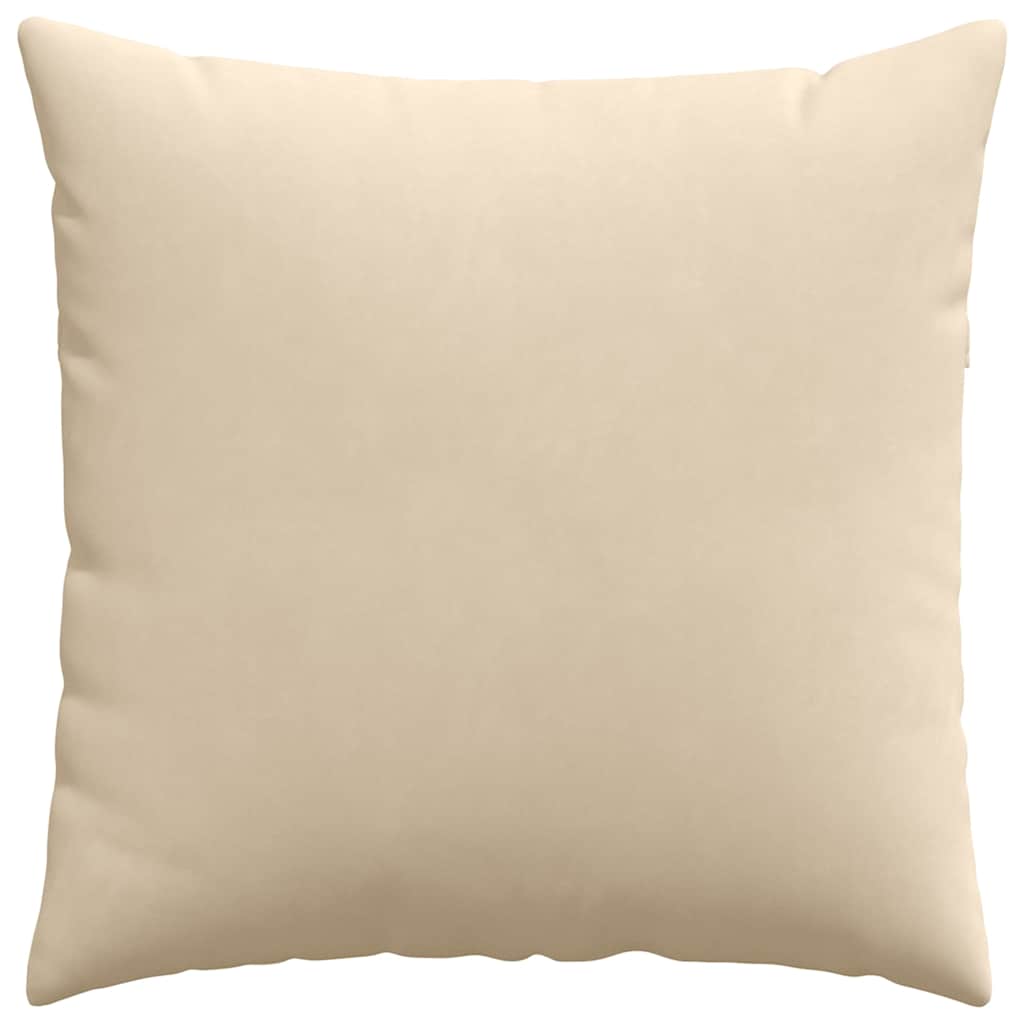 Cuscini da Divano 2 pcs Crema 60 x 60 cm Tessuto | homemem39