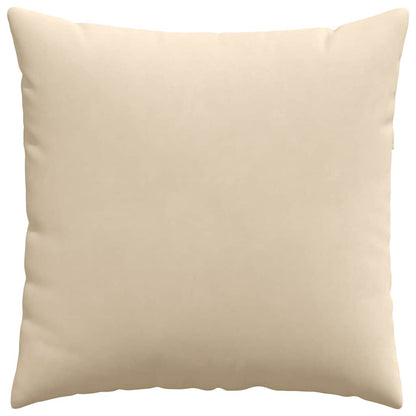 Cuscini da Divano 2 pcs Crema 60 x 60 cm Tessuto