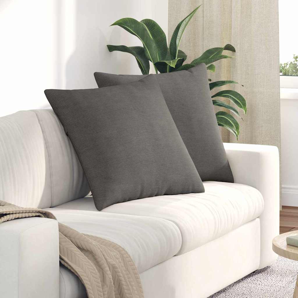 Cuscini da Divano 2 pcs Grigio chiaro 60 x 60 cm | homemem39